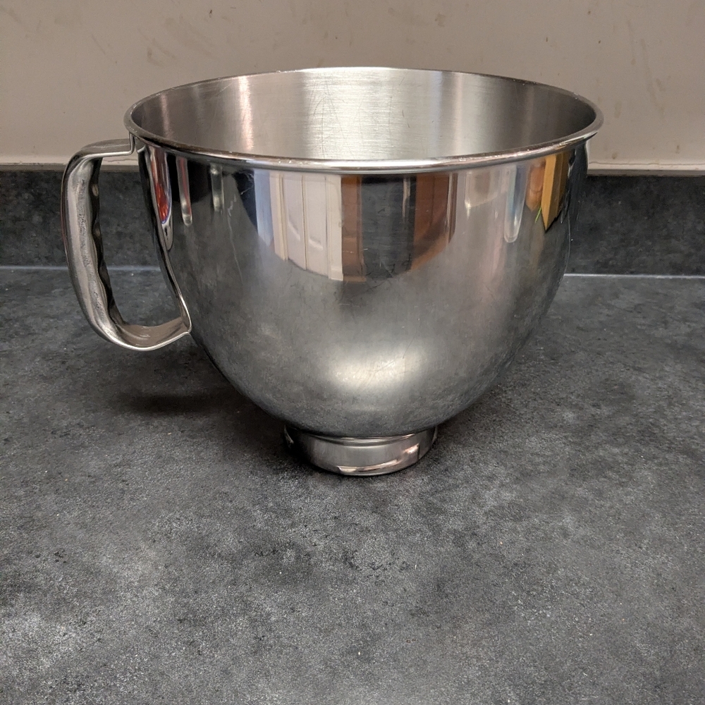 KitchenAid KSM150 5qt Stainless Steel Mixer Bowl w/ Handle Tilt-Head 7.4” Korea